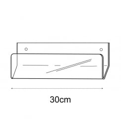30cm economy greeting card rack wall fixing