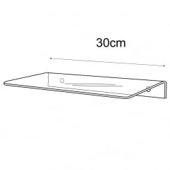 30cm floating wall shelf