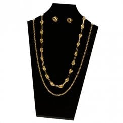 30cm necklet: flat front bust pendant and necklace jewellery display stand