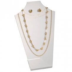 30cm necklet: flat front bust pendant and necklace jewellery display stand