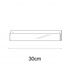 30cm single greeting card (0.5cm capacity) rack wall fixing