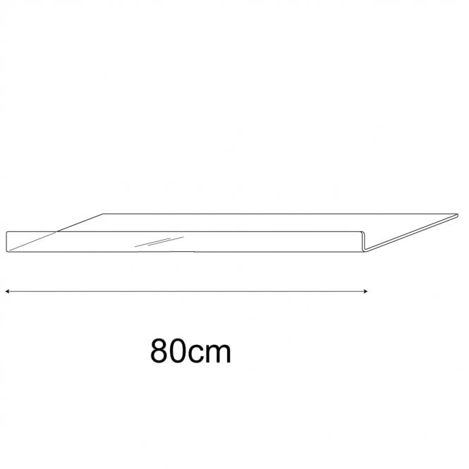 30cm x 80cm reversible shelf   (acrylic shelf)