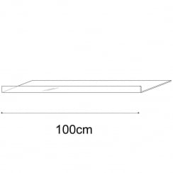 30cmx100cm reversible shelf   (acrylic shelf)
