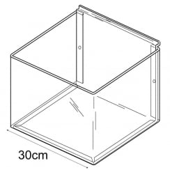 30cmx30cm bin-slatwall   (trays & tubs for slatwall)