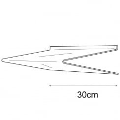 30cmx30cm heavy duty shelf-slatwall   (acrylic shelves: slatwall)