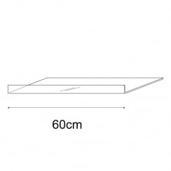 30cmx60cm reversible shelf   (acrylic shelf)