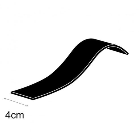 4.5cm single curved bracelet and watch scroll jewellery display stand