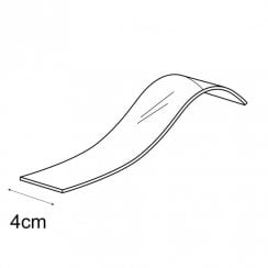 4.5cm single curved bracelet and watch scroll jewellery display stand
