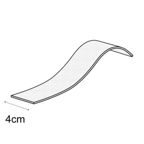 4.5cm single curved bracelet and watch scroll jewellery display stand