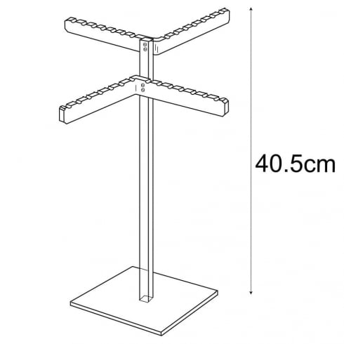 4 arm necklace display tree stand