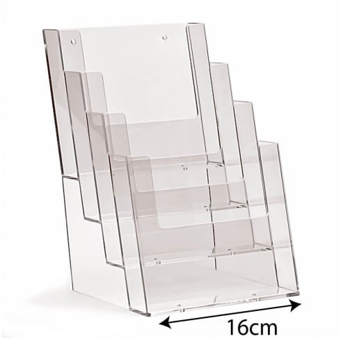 4 tier A5 portrait leaflet holder counter standing