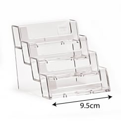 4 tier business card holder counter standing