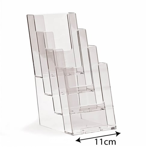 4 tier DL (1/3 A4) leaflet holder counter standing