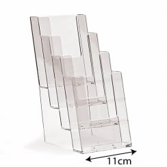 4 tier DL (1/3 A4) leaflet holder counter standing