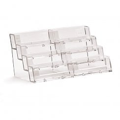 4 tier x 2 wide business card holder counter standing