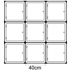 40cm cube with door kit 4   (acrylic cube display cases)