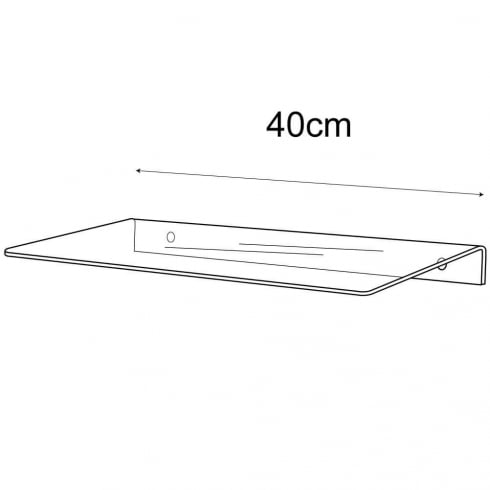 40cm floating wall shelf