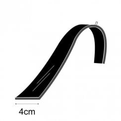 4cm single curved bracelet and watch scroll with pin jewellery display stand