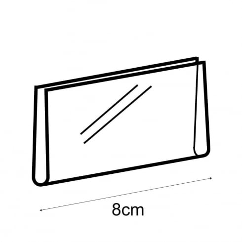 4x8cm landscape sign holder for T95000   (shop equipment extras)