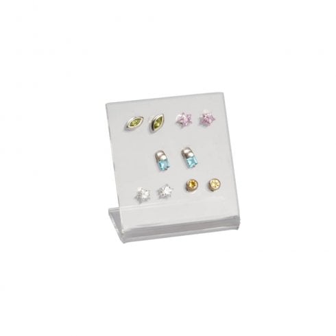 5 pair stud earring stand jewellery display