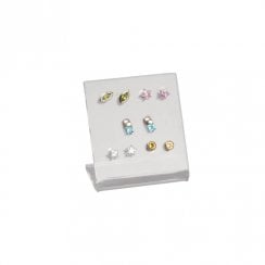 5 pair stud earring stand jewellery display