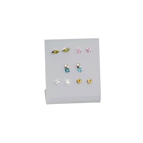 5 pair stud earring stand jewellery display