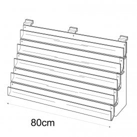 5 tier 80cm greeting card rack slatwall