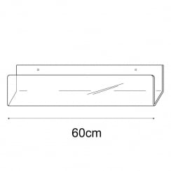 60cm deep greeting card rack wall fixing