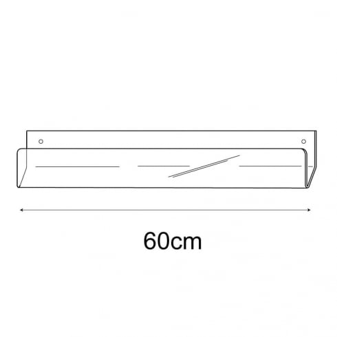 60cm economy greeting card rack wall fixing