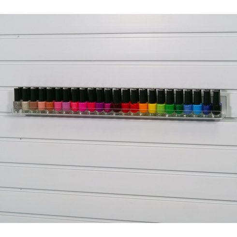 60cm shallow lipped slatwall shelf