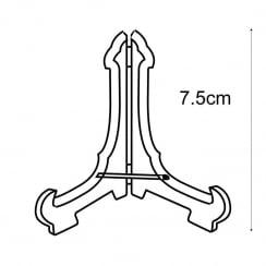 7.5cm budget plate stand: pack of 10   (plate stands & shop equipment)