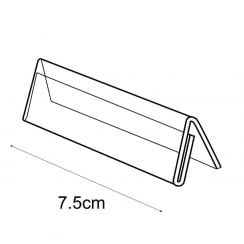 7.5cm showcard tent: pack of 10   (sign holder & pricing system)