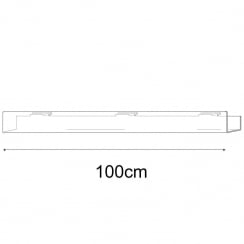 7cmx100cm multi media shelf-slatwall   (slatwall acrylic shelf)