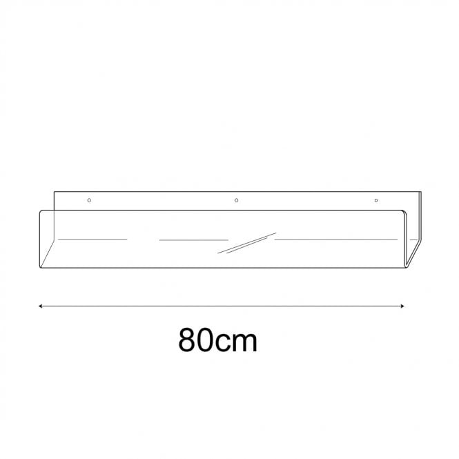 80cm deep greeting card rack wall fixing