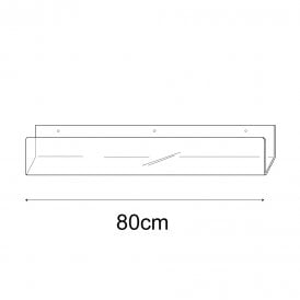 80cm deep greeting card rack wall fixing