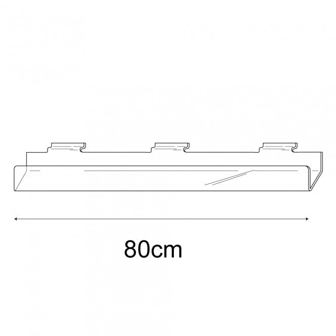 80cm standard greeting card rack slatwall