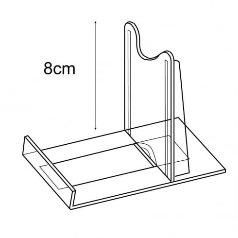 8cm adjustable support: pack of 10   (retail display & shop equipment)