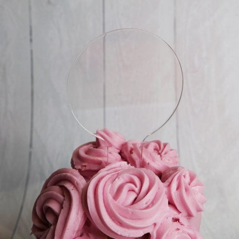 8cm circle cake topper