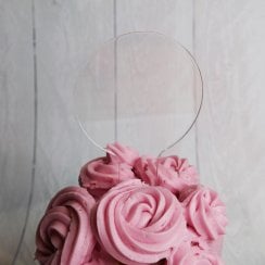 8cm circle cake topper