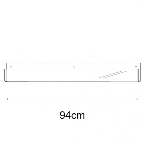 94cm single greeting card (0.5cm capacity) rack wall fixing