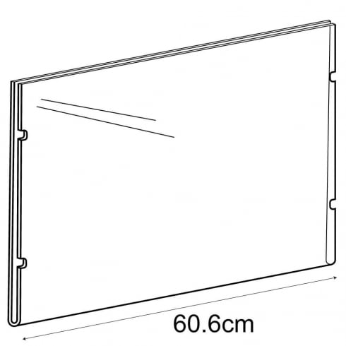 A2 landscape sign holder-cable fixing   (hanging sign holder: cable system)