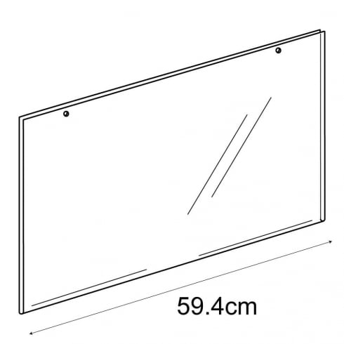 A2 landscape sign holder-hanging   (PVC sign holder)