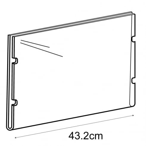 A3 landscape sign holder-cable fixing   (hanging sign holder: cable system)