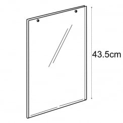 A3 portrait sign holder-hanging   (PVC sign holder)