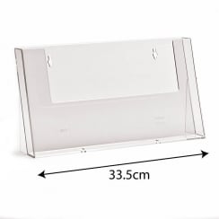 A4 landscape leaflet holder counter standing