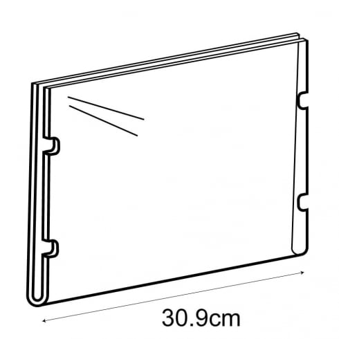 A4 landscape sign holder-cable fixing   (hanging sign holder: cable system)