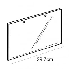 A4 landscape sign holder-hanging   (PVC sign holder)