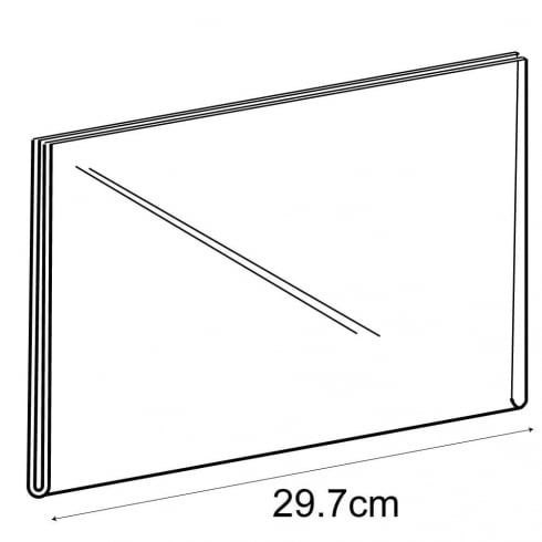 A4 landscape sign holder-wall   (acrylic sign holder)