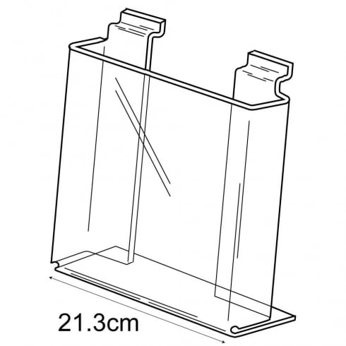 A4 leaflet holder slatwall
