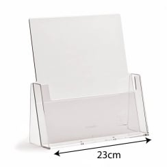 A4 portrait leaflet holder counter standing